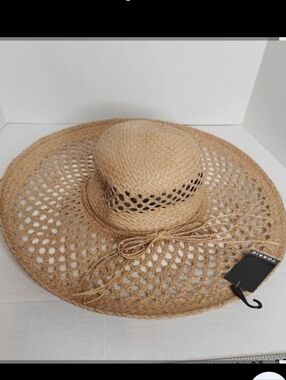 Torrid Natural Straw Crochet Wide-Brim Sun Hat